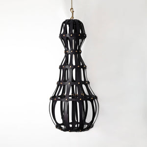 CAGE CHANDELIER BLACK