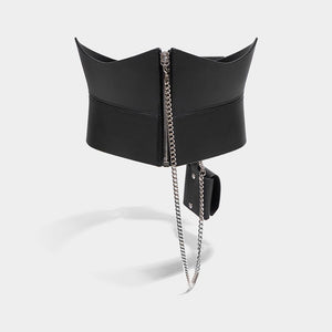 Chain Zip Pocket Corset | Fleet Ilya