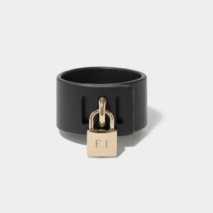 PERSONALISED BRASS PADLOCK CUFF | Personalisation | Fleet Ilya