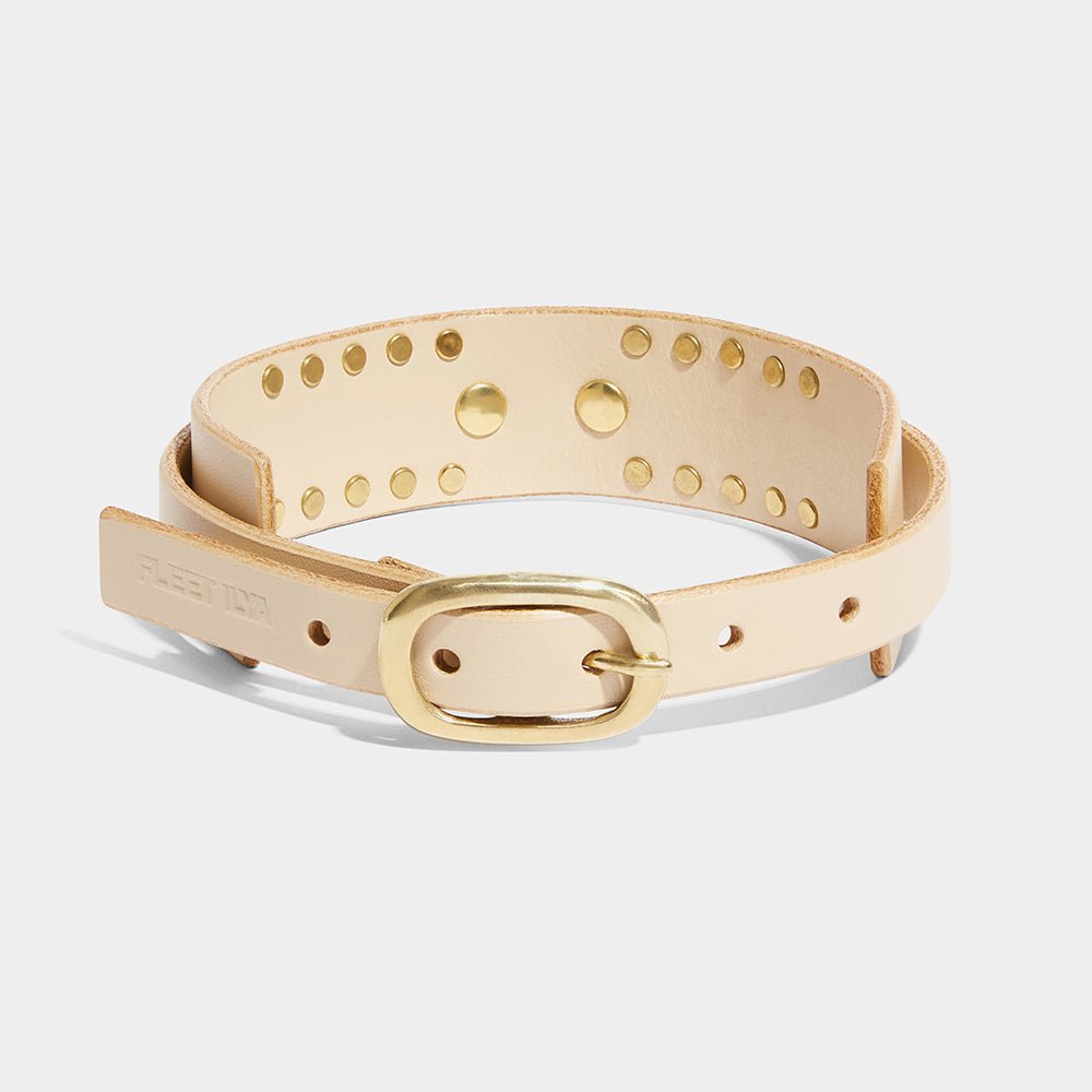 fleet ilya thin studded collar natural