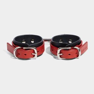 WING CUFFS BLACK & RED - WRIST | Restraint Cuffs | Fleet Ilya